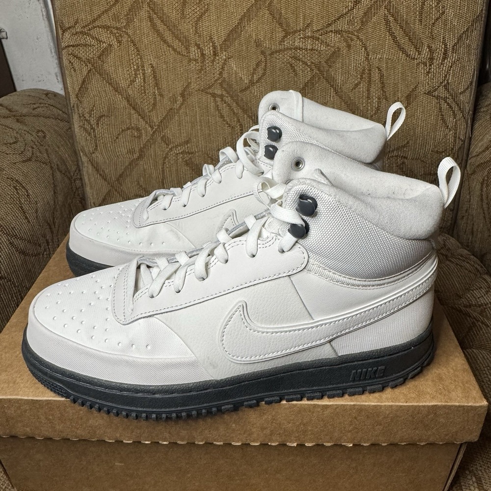 Nike Court‎ Vision Mid WNTR Men's Size 9 Phantom/Phantom-Anthracite DR7882-004